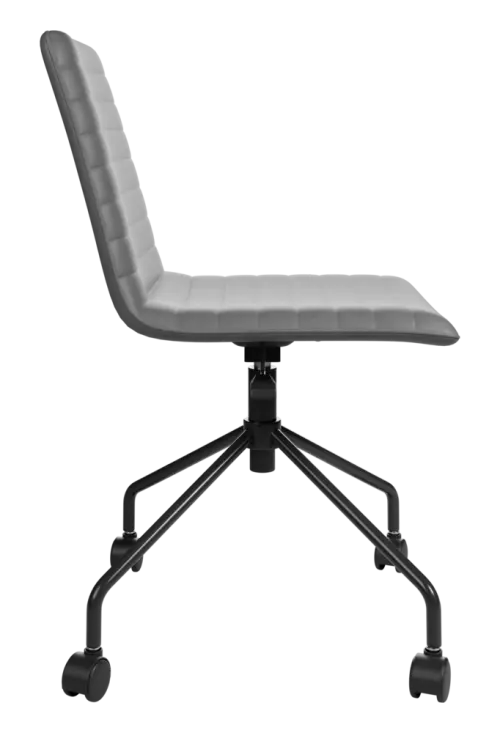 ARCA MOVE BLACK, židle kancelářská, ekologická kůže šedá